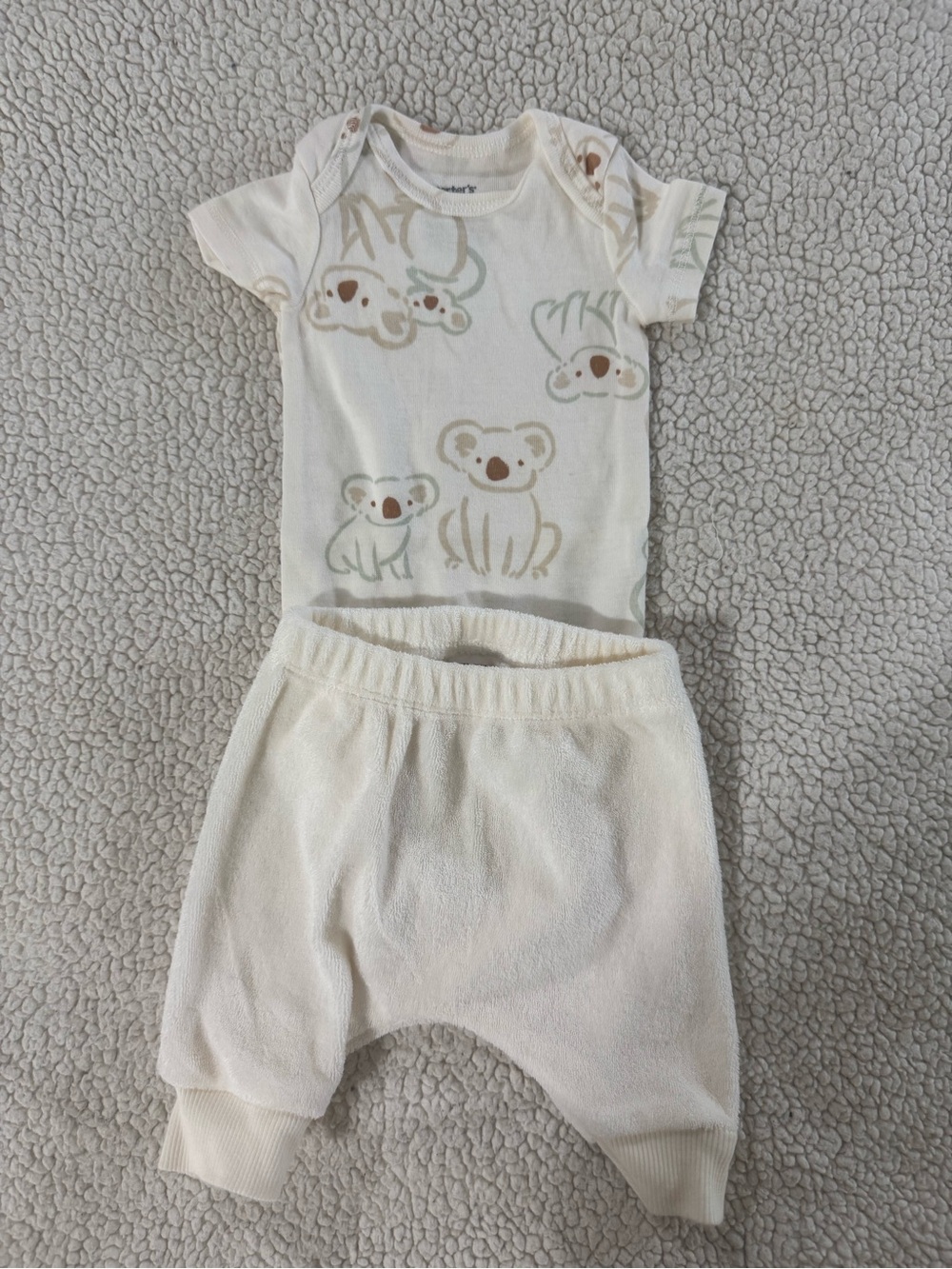 Carter's Cream Koala Graphic Baby Matching Set